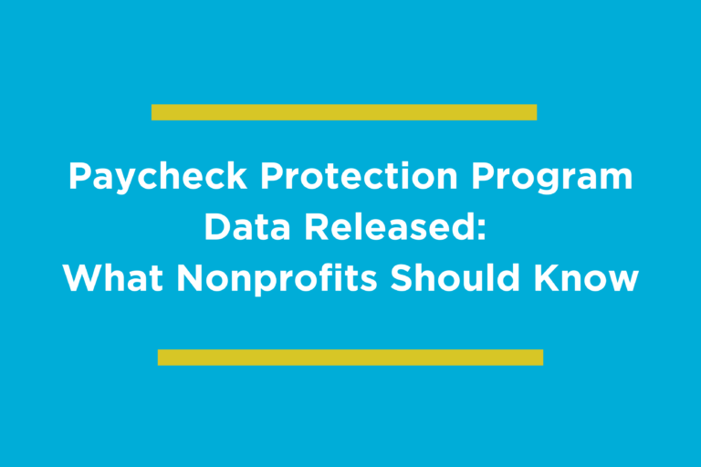 PPP Data Releaded: what nonprofits should know